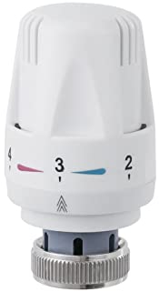 Qiumi Thermostatic Radiator Valve - TRV Thermostat Head for Radiator, M30 x 1.5 Replacement Head Valve for Home Office