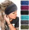 Stirnbänder Damen Frauen Haarreifen Breite Boho Knot Yoga Sport Haarbänder Elastische Haarschmuck Mehrfarbig Weiche Turbane