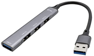 i-tec USB 3.0 Metal HUB 1x USB 3.0 + 3X USB 2.0 - Kompatibel mit Allen Laptops/Tablets USB 3.0-Anschlüssen