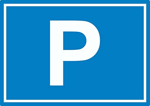P Parkplatz Aufkleber waagerecht A5 (148x210mm)