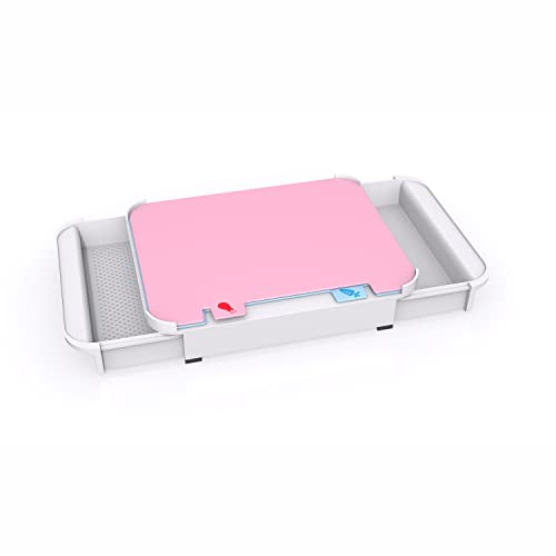 Empava Chopping Board with Containers of 2, Chopping Board Set with Non-Slip Feet, Chopping Board Dishwasher Safe, BPA Free Plastic Chopping Boards Colour Coded, Cutting Boards Kitchen Cutting Board