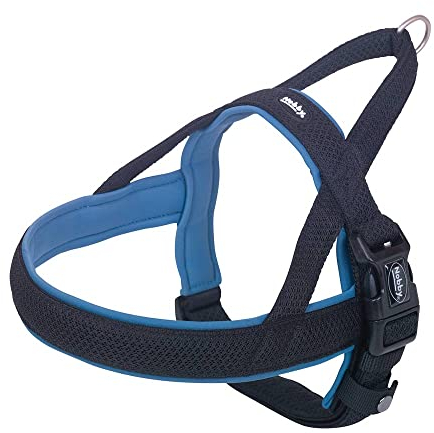 Nobby Norwegergeschirr Mesh Preno, blau, L: 68-85 cm + 54 cm, B: 40/45 mm, 1 Stück
