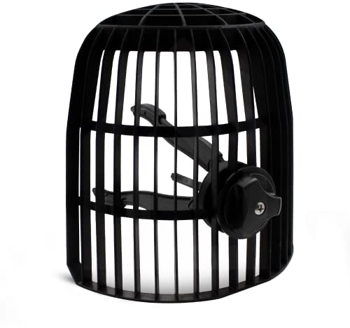 Selftech Laubfangkorb/Kiesfangkorb für Flachdach, Garage, Carport - schwarz und individuell einstellbar von 70-200mm (Attika Fangkorb)