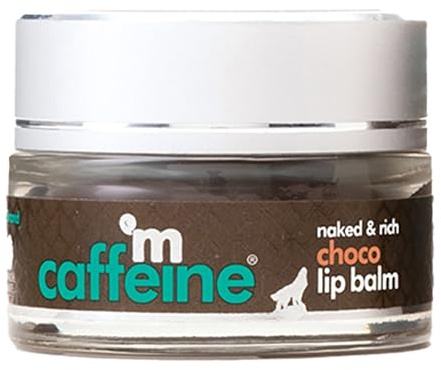 mCaffeine Deep Moisturizing Choco Lip Balm for Healing Dry & Chapped Lips – 24 Hrs Moisturization | Lippenpflege für Männer & Frauen mit Kokosnuss-Butter & Hazelnut Oil | natürlich & vegan (12 g)