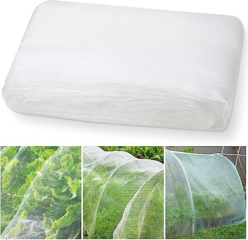 WAIZHIUA 2.5 x 10m Insect Netting Fine Mesh Garden Insect Protection Netting Vegetable Protective Mesh Net
