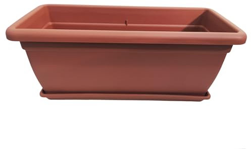 NG NICCOLAI FIORIERE E SOTTOVASI PLASTICA VARIE MISURE (FIORIERA 100X42X43,5 cm, TERRACOTTA)
