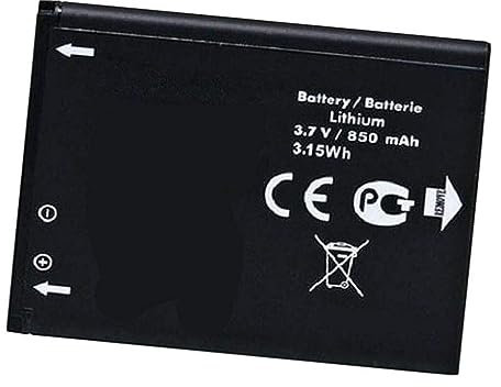 Ukkipower BTR510AB CAB3120000C1 Batterie de remplacement compatible avec Alcatel 510A OT-800 OT-880a OT-710D 768T Series TB-04BA BY42 BTR510AB CAB312VER (3,7 V 850 mAh)