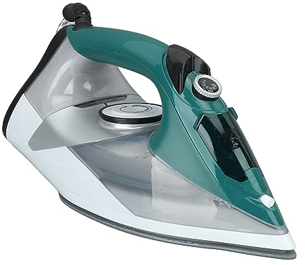Topyond 2400W Domestic Steam Iron (Wet & Dry) Handheld Steam Iron Steam Iron (with Ceramic Soleplate) with Water Tank Wet & Dry Domestic Iron UK Plug 220V