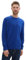 TOM TAILOR Herren Basic Crewneck Pullover aus Baumwolle, 36304 - Bright Royal Blue Melange, XXL