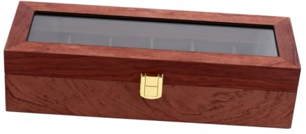 CALLARON 1stück Hochwertige Uhrenbox Aus Holz Mit Fächern Elegante Uhrenaufbewahrung Und Ausstellungsbox Für Sichere Aufbewahrung Ihrer Uhren Mit Abnehmbaren Kissen Für Optimalen Schutz