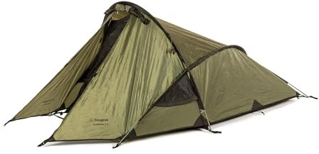 Snugpak Scorpion 2 IX WGTE Tent - Lightweight Camping Tent with Fly First Pitch, Waterproof 5000mm PU-Coated Flysheet - Flame-Retardant Heavy Duty Tent with Internal Pockets - With Bag & Repair Kit