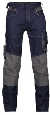 DASSY® Dynax Stretch-Arbeitshose mit Kniepolstertaschen - Größe 52 - NACHTBLAU/ANTHRAZITGRAU