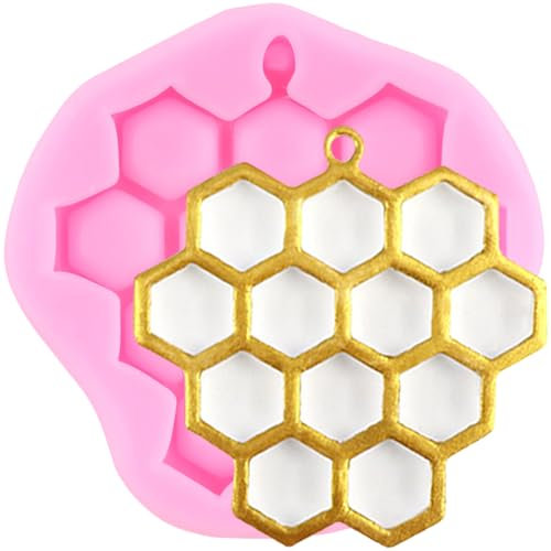 XMOLDNMS Stampo in Silicone a Nido d'Ape per Decorazioni Cioccolato, Formine Silicone per Dolci, Torte, Cupcake, Caramelle, Argilla Polimerica