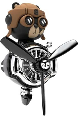 Bär Pilot Auto Lufterfrischer - Cartoon Bär Pilot Auto Lufterfrischer | Automotive Air Outlet Lüfterfrischer Vent Clips | Auto-Duftdiffusor Für Kleine Flugzeuge Zum Entfernen Von Gerüchen