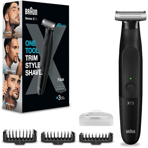 Braun Series X Styler - 4D Ersatz Schere mit Doppelkamm und Flexibler Trimmerkopf, Modell XT20