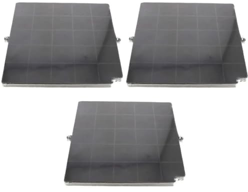 SOS Accessoire Lot de trois filtres à charbon AIRFORCE FC120 AFFCAF16CS 260X256X17 mm Hotte 480122100934 AIRFORCE
