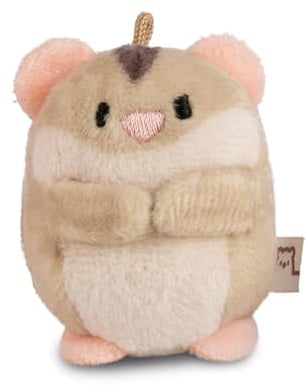 My Mochi Kuscheltier Hamster Hamps Hellbraun 5cm beige - Stofftier aus weichem Plüsch, niedliches Plüschtier zum Kuscheln und Spielen, für Kinder & Erwachsene, tolle Geschenkidee