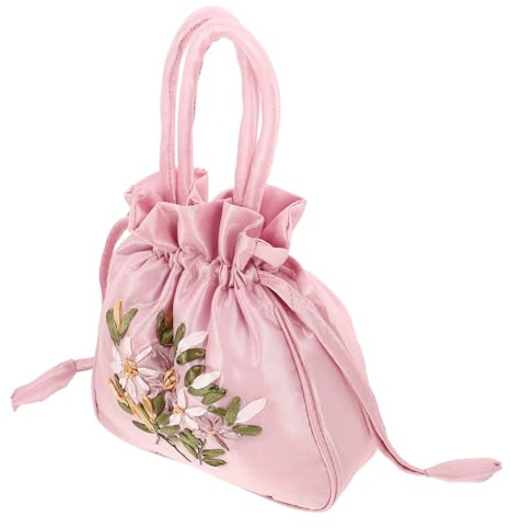 LIFKOME Frauen Handtasche Mit Ethnischem Stickmuster Tragbare Drawstring-tasche Kleine Umhängetasche Für Alltag Und Besondere Anlässe Farbton Für Handy Und Schlüssel