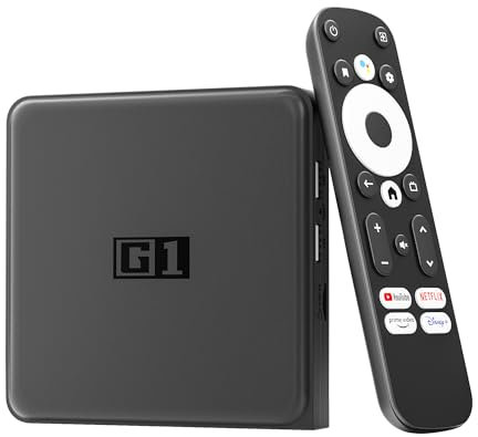 Xilibod G1 Android 11 TV Box 4GB RAM 32GB ROM Android TV Box Amlogic S905X4-J ARM Android Box Compatible with Google Netflix 4K and Dolby Vision Certified Support WiFi6 BT 5.0 AV1