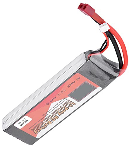 Batterie LiPo RC, 2S 7,4 V 2200 MAh 5000 MAh 3500 MAh 5500 MAh 4500 MAh Batterie LiPo Rechargeable RC Bateau Hélicoptère Avion Drone avec Prise en T (Prise T 7,4V 5000mAh 40C)
