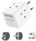 UK to European & US Plug Adapter with 4 Fast Charging USB (QC3.0/PD20W) Compact Cube Universal Travel Adapter for Germany, France, Spain, American, Thailand, Canada