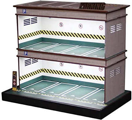 Vitrine de garage en acrylique à l'échelle 1:64 Vert Double couche