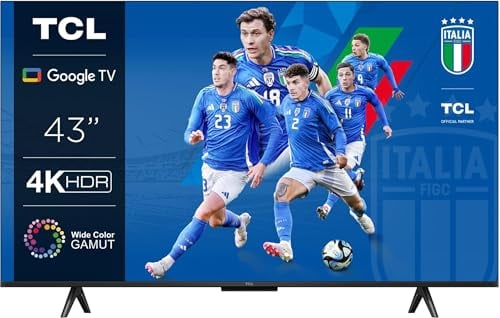 TCL 43P79B - Smart TV 43 Pollici 4K LED DVB-T2 H.264, H.265 Titanio