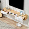 Wifi Router Box Wandmontierter Tv Schrank Schlafzimmer Wohnzimmer Mit Schublade Wandregal Floating Regal Hängende Wandschrank Set-Top Box Router Tv Konsole Tv Stand Bücherregal/Holz Farbe Weiß/120Cm