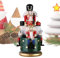 Nutcracker Christmas Music Box - Hand Painted Rotating Musical Figure with LED Lights | Snow Globe Effect, Classic Holiday Nutcracker Ballet Theme, Perfect for Nursery Home Decoration