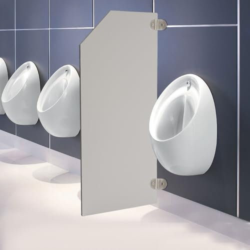 Cloison de séparation pour urinoir de WC 90 x 40 cm - Paroi pubienne - Pour homme - Montage mural