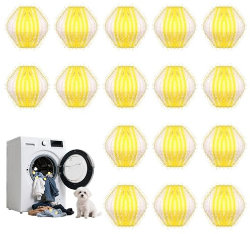 16 Stücke Tierhaarentferner Waschmaschine Fusselbälle Waschmaschine Wiederverwendbar Katzenhaarentferner Waschmaschine Tierhaarentferner für Katzenhaarentferner und Hundehaare Waschmaschine