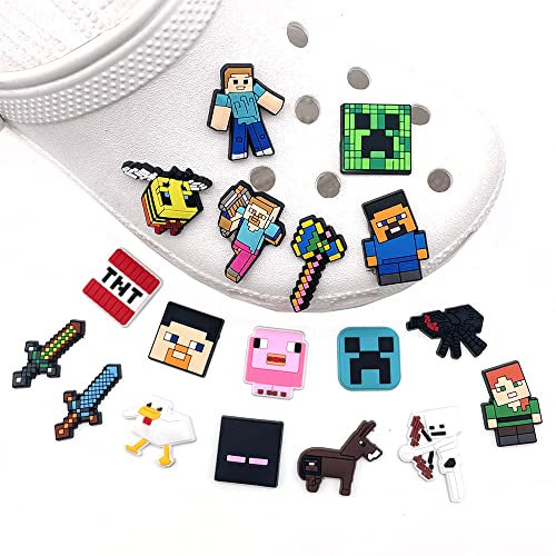 Cartoon Shoe Charms Decoration for Kids: 18 Pcs PVC Shoes Decorations for Boys Girls Mens Womens - DIY Shoe Charms Gifts For Party Birthday Gifts