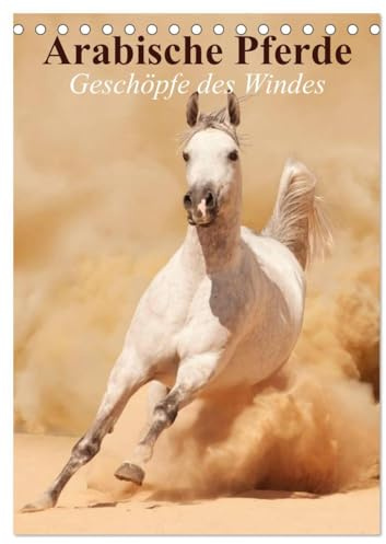 Arabische Pferde • Geschöpfe des Windes (Tischkalender 2026 DIN A5 hoch), CALVENDO Monatskalender: Die edlen Pferde der arabischen Wüste (CALVENDO Tiere)