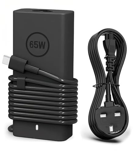 FiveBox 65W USB C Laptop Charger，65W laptop charger, Suitable for Lenovo ThinkPad T14 T15 T480s T480 T490 T490s T580 T590 E15 E480 E490, Compatible with HP, DeLL, Macro, ASUS, SamSung, Google