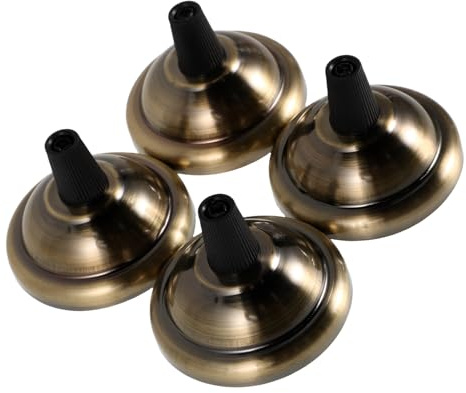 Gatuida Deckenleuchtenplatten Robustes Zubehör für Deckenlampen Vintage 4 Stück Runde Lampenhalterung aus Eisen und Kunststoff Selbstgemacht für Zuhause und Gewerbliche Räume