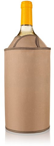 Vacuvin 38705606 activo enfriador Exklusiv marrón enfriador de botellas, plástico, 4 x 15 x 21 cm