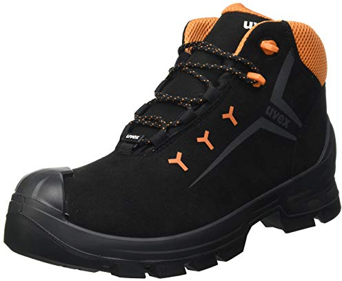 Uvex 2 Arbeitsstiefel - Sicherheitsstiefel S3 SRC ESD - Orange-Schwarz, Größe:42