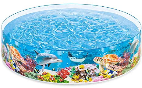 Intex 58472EP - Piscina Infantil con SnapSet de Color Azul Marino Profundo, 8 pies x 18 Pulgadas