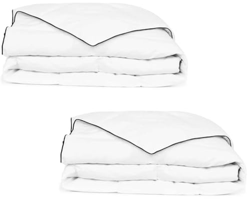 vidaXL Duvets 2 pcs 150 x 200 cm Winter White Breathable