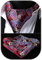 HISDERN Krawattenschal Rot Herren Paisley Hochzeit Ascot Krawatte Taschentuch Business Blumen Halstuch und Einstecktuch Set