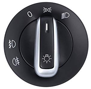 AUTOUTLET Controllo Interruttore Fari della Luce per VW Glf 5, Golf 6, EOS, Caddy, NSW Comando Fari OEM: 5ND941431A Interruttore Fendinebbia