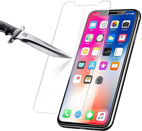 MUNDDY Protector de Pantalla de Cristal Templado para iPhone X XS 5.8 0,30 mm, 2.5D Round Edge,[9H Dureza] [Alta Transparencia] [Sin Burbujas] [No Cubre Entera] (1 Protector)