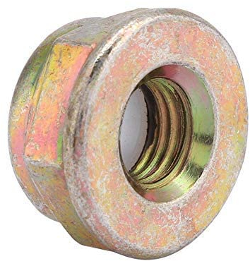 Jeffergarden M10 Flange nut Bürstenschneidermutter Trimmerklingenmutter Flanschmutter Universal Linksgewinde Ersatzklingenmutter Klingenmutter mit Linksgewinde ersetzt Freischneider Trimmerzubehör