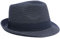 Yosang Chapeau de paille pliable Panama Fedora pour enfants Court Rampe Beach Chapeau de soleil - Noir - Taille Unique