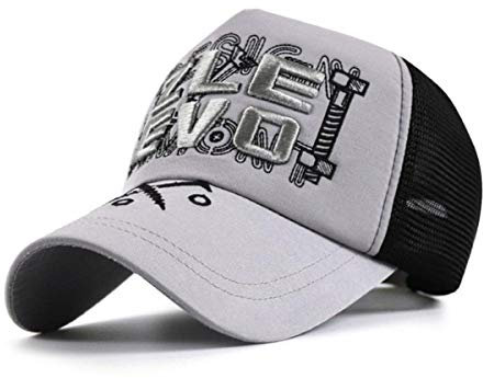 Trucker Mesh Baseballcap Tool TIME Retro Werkzeug Sommer Cap (Grau)