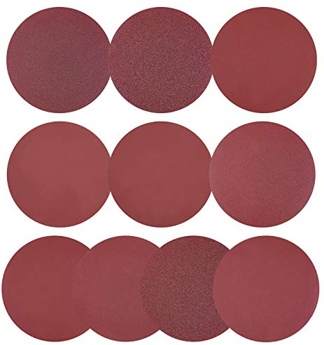 SUPERFINDINGS 100stk 150mm Schleifpapier Klett Selbstklebende Schleifscheiben Für Random Orbital Sander 60801201802403204006008001000 Grit