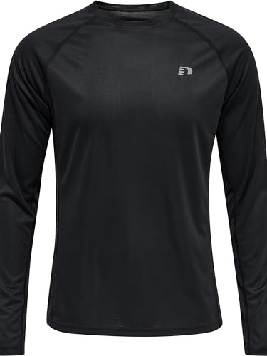 Newline Herren Mens Core Running L/S T-Shirt, Schwarz, XXL EU