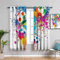 MENGBB Blickdicht Vorhang Kinderzimmer Mikrofaser - Inkjet Graffiti Fußball Persönlichkeit - Ösen 90% Blickdicht Gardinen - 200x160cm Mädchen Junge Schlafzimmer Wohnzimmer dekorativ