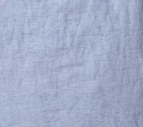 elegante Halbleinen Betttuch Breezee hellblau, 260x260 cm