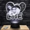 Lampephoto.fr Personalisierte lampe mit foto. Fotogeschenke. Personalisierte lampe herz zum Valentinstag, Partner geschenke, Hochzeitstag, Valentinsgeschenk, Couple Geschenk, Geschenk für sie
